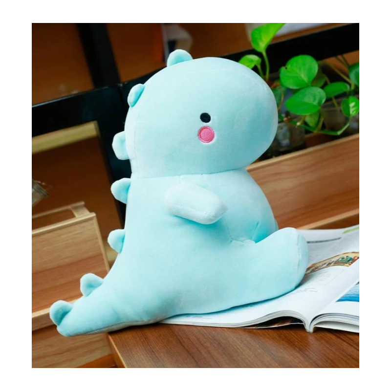 doudou dinosaure bleu